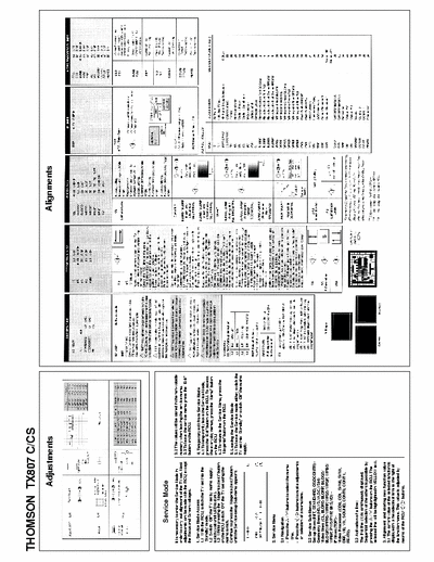 thomson 21MG18EG Adjustments & Schematics